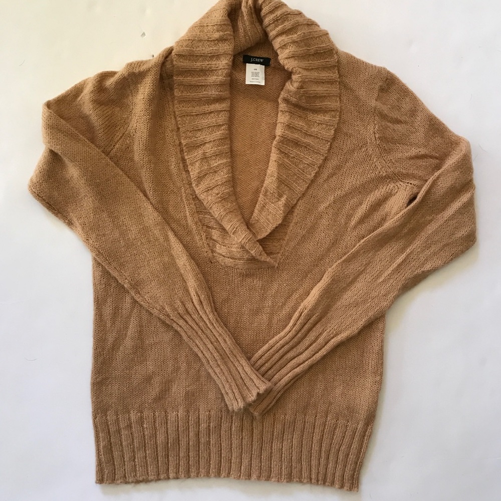 J CREW TAN SWEATER XS
